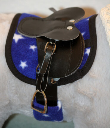 2081 Crafty Ponies Schabracke und Gurtschoner blau – Bild 3