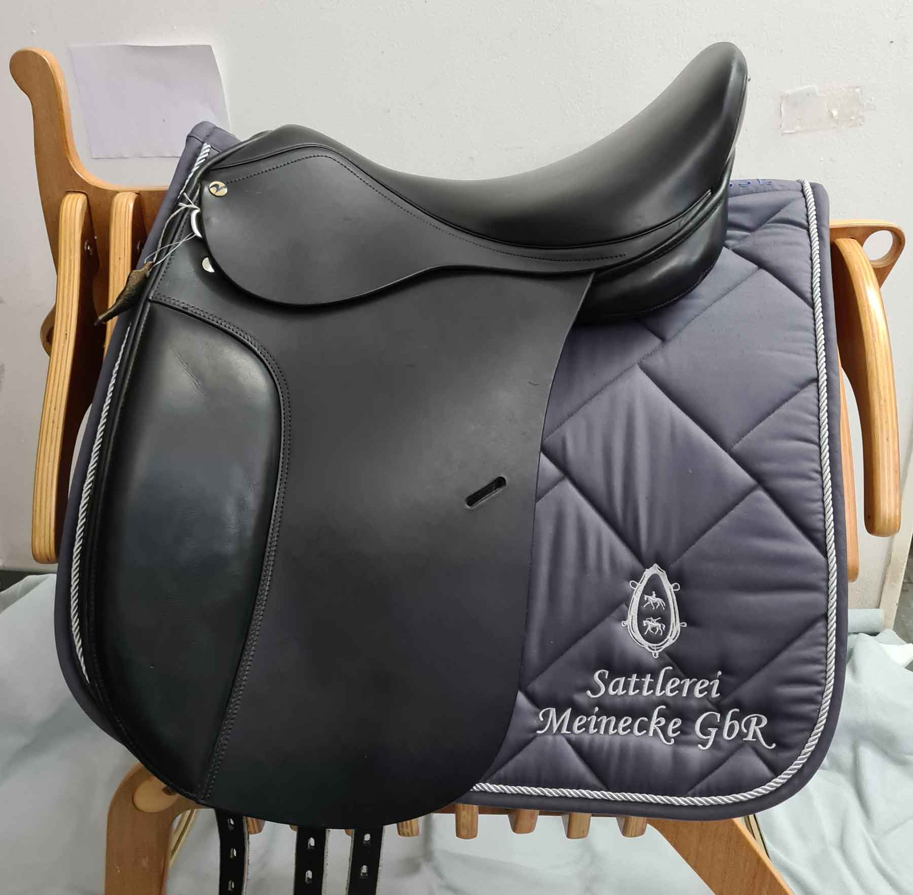 Cinghia In Vera Pelle Busse Sattel - Per Fissaggio Anteriore Con Moschettone, Lunghezza 35cm - Foto 9