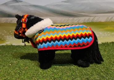 Crafty Ponies Decken Set im Zickzack look